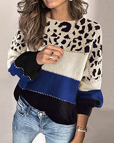 Tomwell Maglione Donna Maniche Lunghe Leopardo