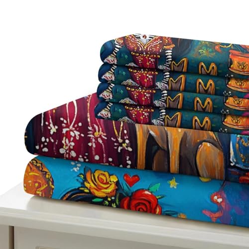 Parure de lit couple squelette 135x200cm en microfibre avec housse de couette