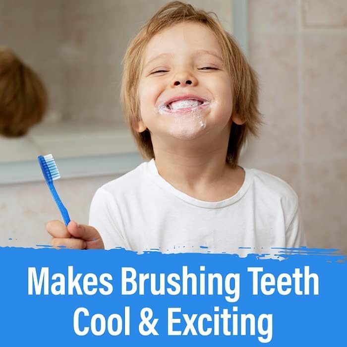 Miniatura 3 de MEGA Pack - Cepillos de dientes desechables para niños con pasta  Paquete de cepillos de dientes prepegados y envueltos individualmente  Perfecto