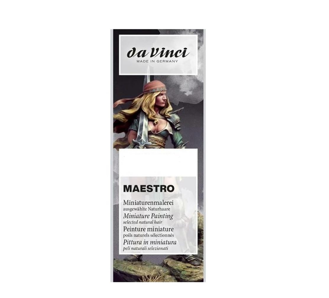 Da Vinci Maestro Serie 10 Tobolsky-Kolinsky. Maestro Miniatura, Tamaño no. 0/3, 0,1, 4 + 1