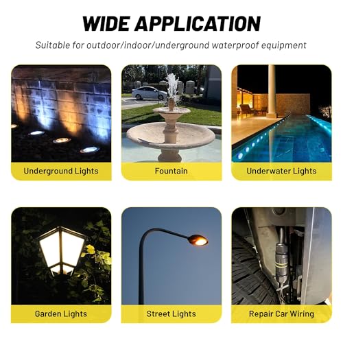 Boîte de jonction électrique IP68 réparez vos câbles de jardin coupés sans risque d'infiltration - 7