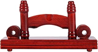 Supporto per Espositore a Ventaglio Pratico, Supporto Decorativo per Ventaglio Cinese Supporto per Espositore a Ventaglio a Portata di Mano Supporto per Ventaglio Pieghevole in Bambù(rosso scuro)