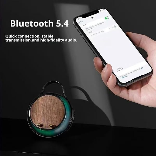 NOEMOCY Induction Speaker with Phone Stand 4 in 1 Wireless Bluetooth Audio Black | Phone Speakers Amplifie for iPhone and Android Rechargeable Colorful Light. Birthday Gift for Men Women and Teens - 2