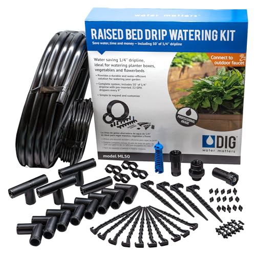 DIG ML50 Raised Vegetable Bed Drip Watering Kit - Efficient