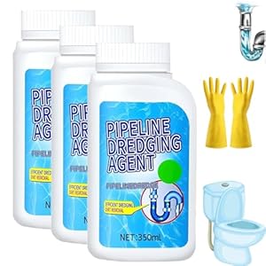 Delighteal Rohrreinigungsgranulat Pipeline Dredging Agent (3 Stück)
