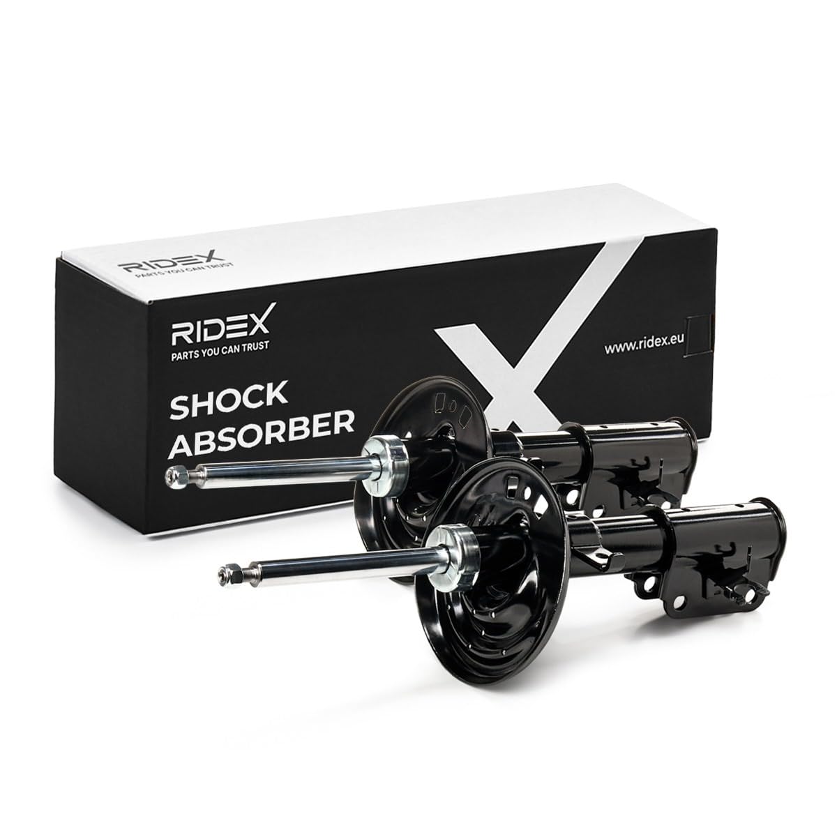 RIDEX 2x Amortisseur Avant Pression de gaz Compatible avec RENAULT Laguna 3 5 portes BT, BT0/1 Laguna 3 Grandtour KT, KT0/1 Laguna 3 Coupé DT, DT0/1