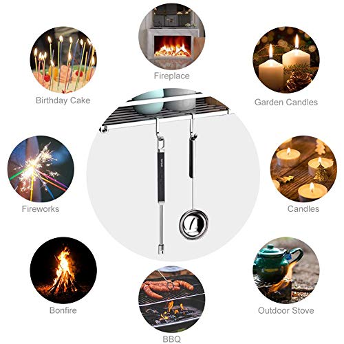 Lighter, Candle Lighter, Electric Lighter, Windproof Usb Rechargeable Electronic Plasma Arc Lighter With Safety Lock, Led Battery Indicator, Long Flexible Lighter For Bbq, Grill, Fireworks (Black) #TOP3