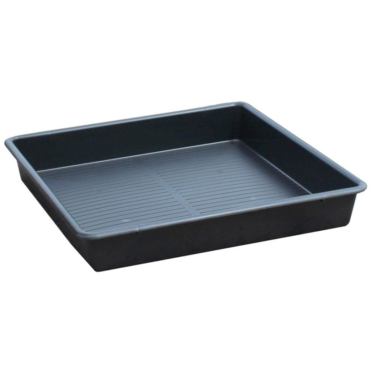 SSI Cubeto de Retención 64L - Bandeja de Retención Antiderrames de Polietileno Reciclado para Aceites y Químicos - Gran Superficie Sostenible para Protección de Suelos y Maquinaria