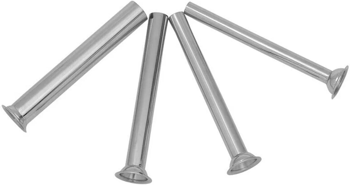 4Pcs Stainless Steel Sausage Tubes, Filling Funnels Nozzles Spare Parts For Homemade