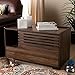 Baxton Studio Claire Modern and Contemporary Walnut Brown Finished Cat Litter Box Cover House