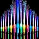 Leuchtstäbe Glasfaser,24 Stück Leuchtwedel Bunt,Leuchtstäbe Partyzubehör,Leuchtwedel Glasfaser Kinder,Bunte LED Leuchtstäbe für Kinder Party,Discos, Konzerte,Weihnachten,Club,Karneval,Hochzeiten