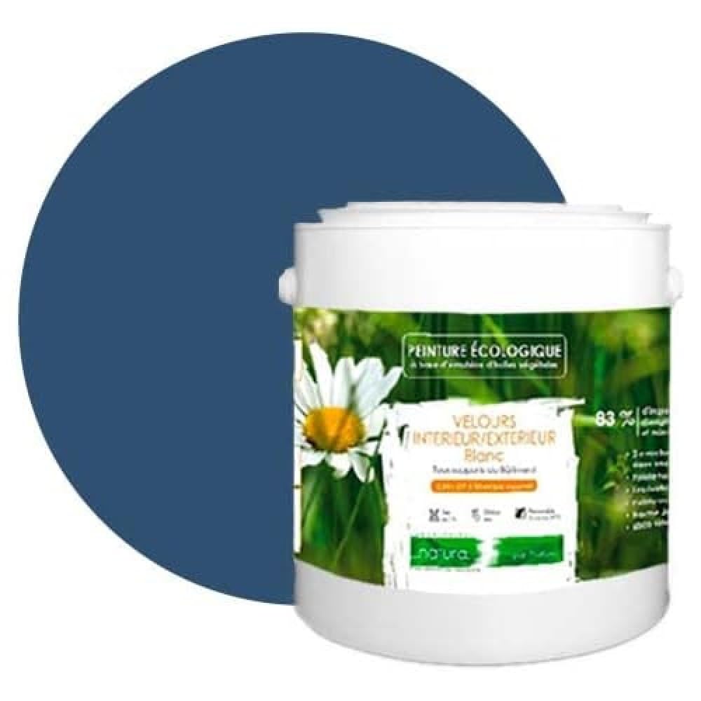 Ekologiczna farba wewnętrzna z aksamitu Natura - 2,5 l / 33m² [klasa energetyczna A+] - Niebieski węgiel