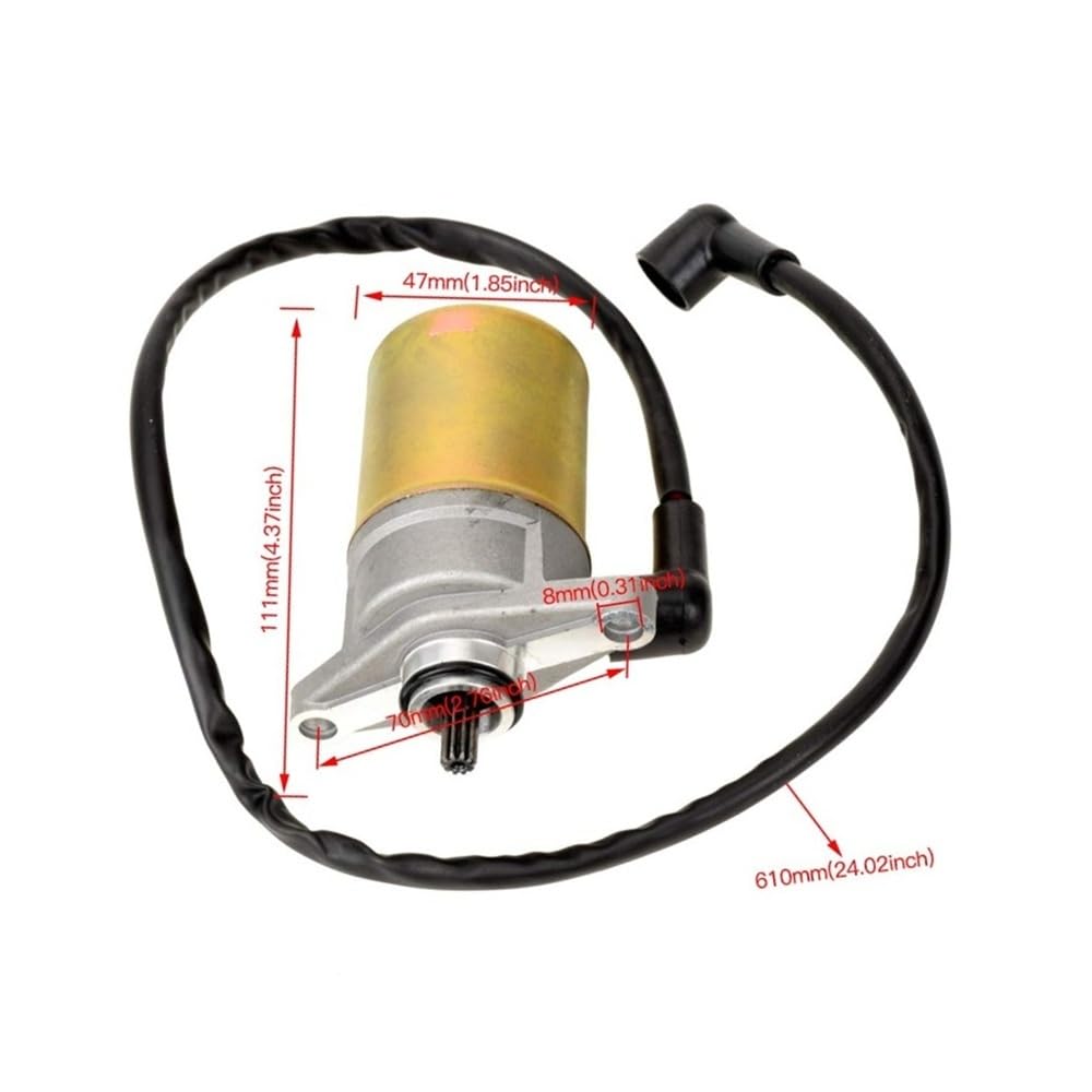 Motorino di avviamento adatto for scooter sportivi GY6 47cc 49cc 50cc cinese a 4 tempi QMB139