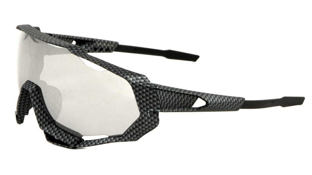 Gnarly Athletic Wrap Around Shield Sunglasses