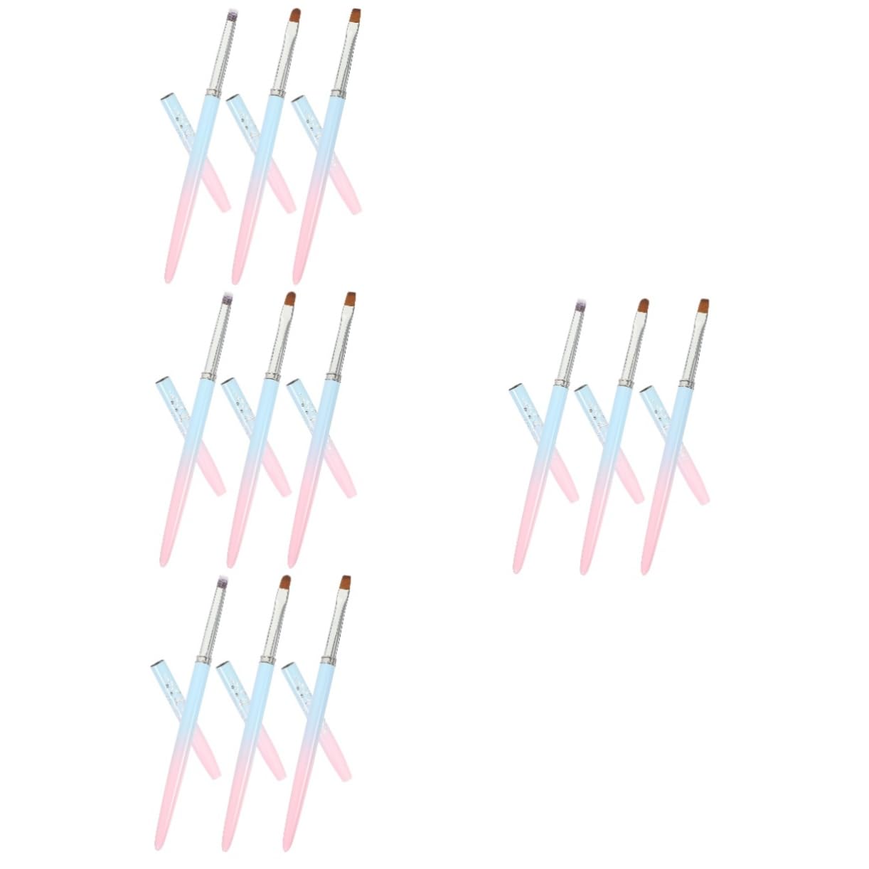 Healeved 12pezzi Pennelli Professionali Per Nail Art Strumenti Per Decorazione Unghie Pennini Per Disegno e Ombreggiatura Per Manicure Shop Supplies
