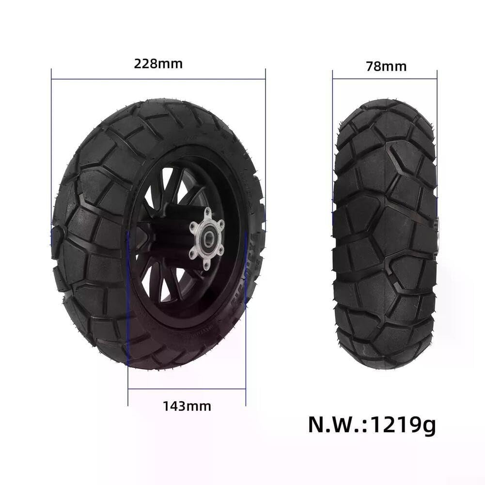 Pneu solide anti-crevaison 9" pour scooter électrique