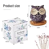 Kinforse Elegant Owl Design Lavender Scented Candle | Aromatherapy Candle Gift Set for Women, Birthday Gifts for Her | Thoughtful Birthday, Anniversary for Best Friend, Mom, Wife - Image 5