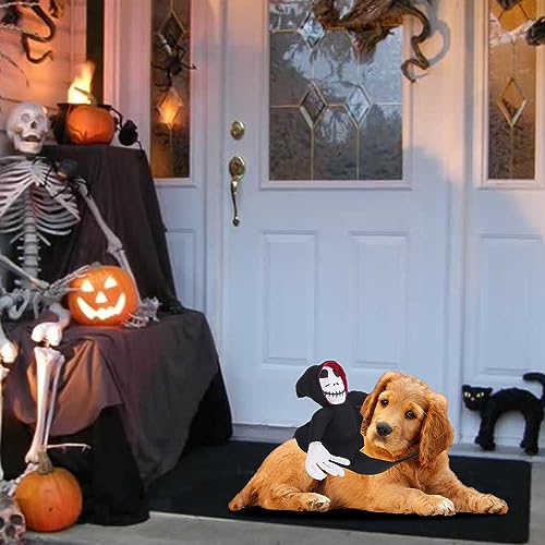 Halloween Haustier Kostüm, Reiter Hundekostüm, Haustiere Party Cosplay Bekleidung, Haustier Hunde Halloween Reiter Kostüm für Kleine bis Große Hunde (XL)