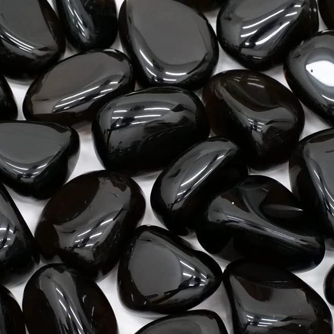 Miniatura 3 de Zenkeeper Piedra curativa de obsidiana negra grande y pulida, 12 libra, obsidiana negra para Wicca, Reiki, cristal de energía curativa