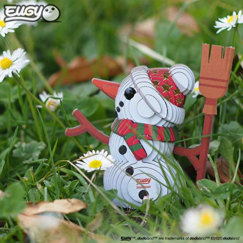 Eugy Snowman 3D Puzzle, 28 Piece Eco-Friendly Educational Learning Puzzles For Kids 6+ #TOP5