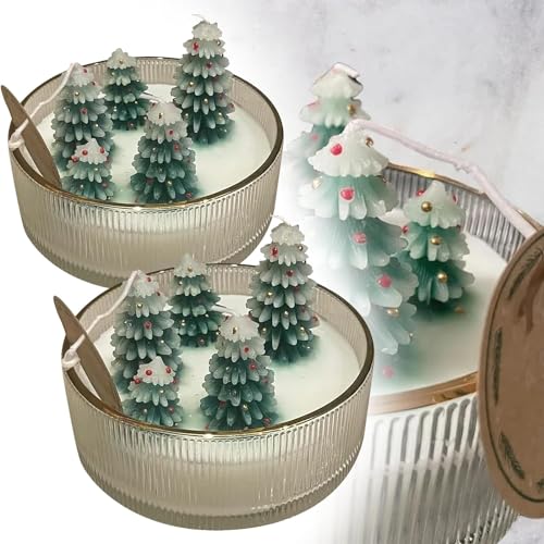 Handmade Christmas Tree Candles