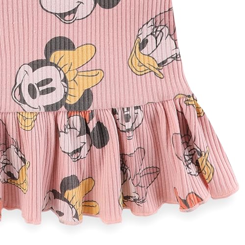 Disney Baby Lilo and Stitch Minnie Mouse Winnie The Pooh Girls Peplum T-Shirt and Shorts Outfit Set for Newborn and Infants - Image 6