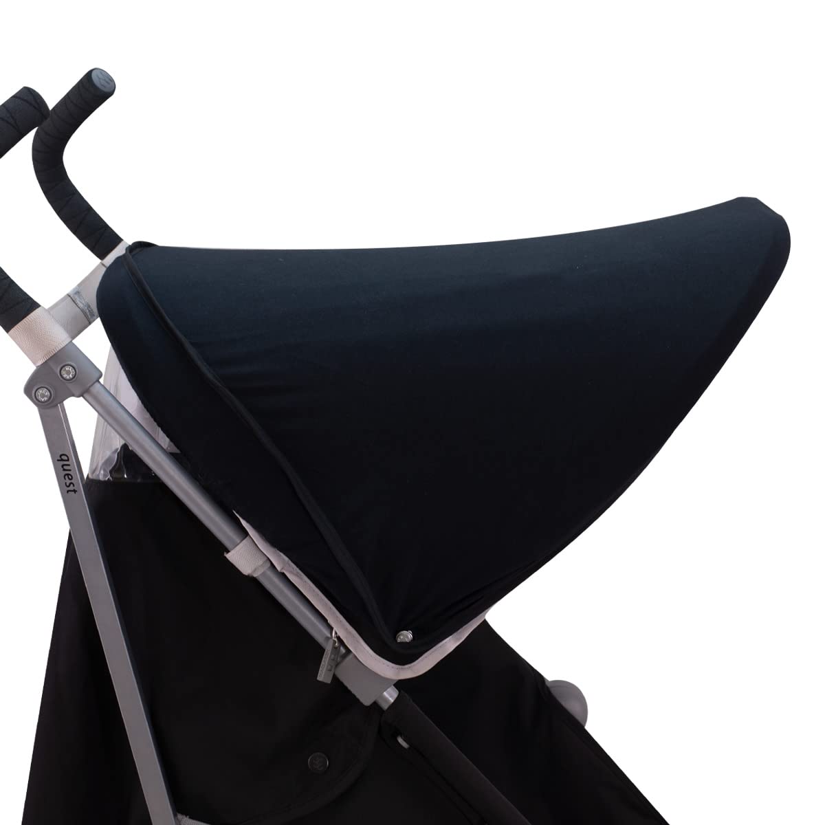 JYOKO KIDS Cubre capota de algodón Compatible con Maclaren Quest, Techno y Xt (BLACK SERIES)
