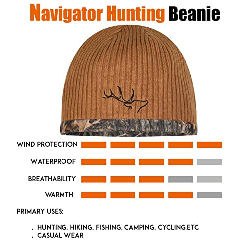 Edtrek Reversible Weatherproof Winter Beanie Hat - Waterproof And Windproof Camo Beanie - Backcountry Hunting Hat (Mo Country Dna, Large) #TOP2