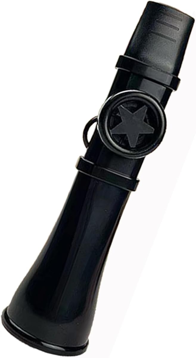 Kazoos for Adults Washable,Professional Kazoo Instruments Great Sound No Need Membranes Easy To Learn Musical Instruments for Guitar,Ukulele,Piano,Gift For Singers,Speaker(1pc black)