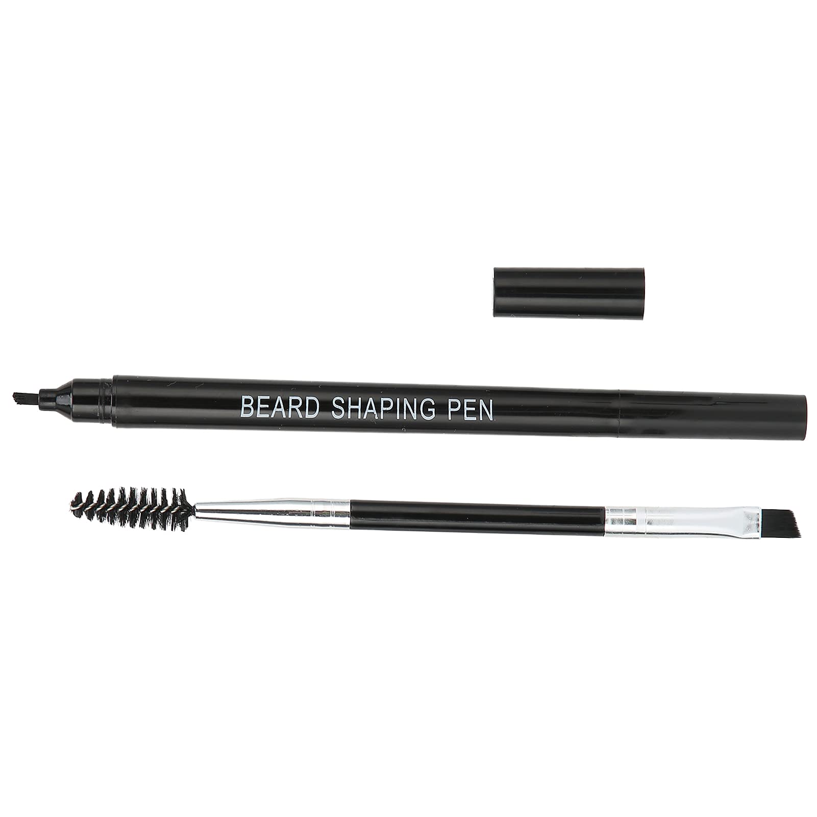 SONK Beard Filling Pen Kit, Waterproof Black 4 Fork Tips Pen Enhance Hairline Beard Filling Kit for Daily Use