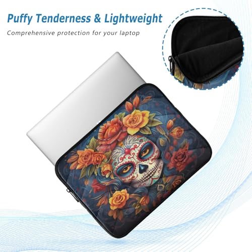 Funda para portátil ALAZA calavera mexicana 13-14 pulg miniatura 5