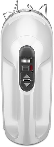Miniatura 3 de KitchenAid KHM926 Batidora de mano digital, de 9 velocidades, con accesorios Turbo Beater II, KHM926 Batidora de mano de 9 velocidades, Blanco