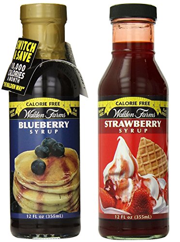 Walden Farms Blueberry and Strawberry Syrup: Deliciously Sweet, Zero Calorie Syrup!