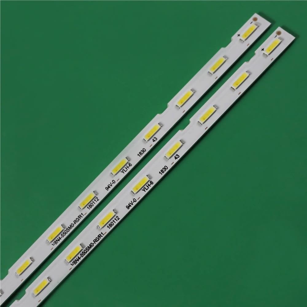 Striscia LED (2) adatta for UE55NU7462 UE55NU7475 UE55NU7672 UE55NU7675 UN55RU7400G UE55NU7462U UN55RU7400F UE55NU7675U UN55RU7400K