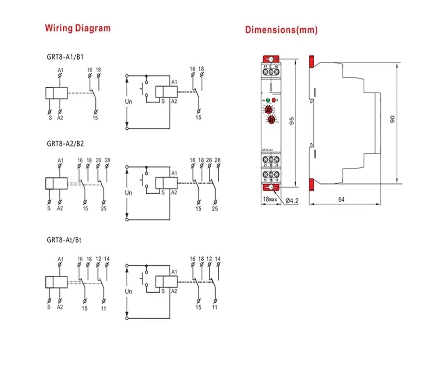 GRT8-A 電子 16A オンディレイタイマー リレー タイムリレー 12V 24V 220V AC230V OR AC/DC12