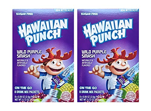 Hawaiian Punch Sugar Free Hydrating On-the-Go Drink Mix: Wild Purple Smash - 2 Pck (16 Packets) image 4