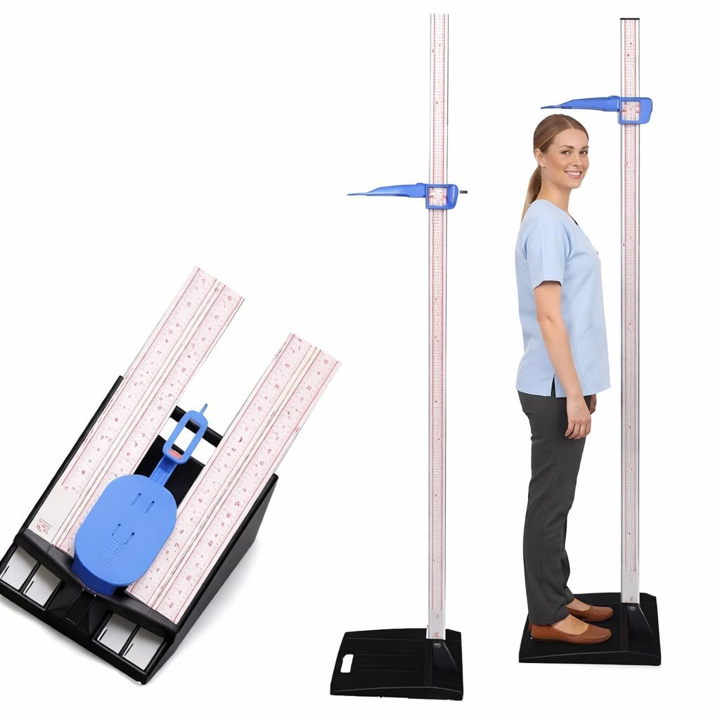Height Measuring Scale Stadiometer For Adults and Children | 215cm Range | Accurate Readings | Portable and Light Weight | Unbreakable Base for Height Measurement | Premium Height Gauge-image-15