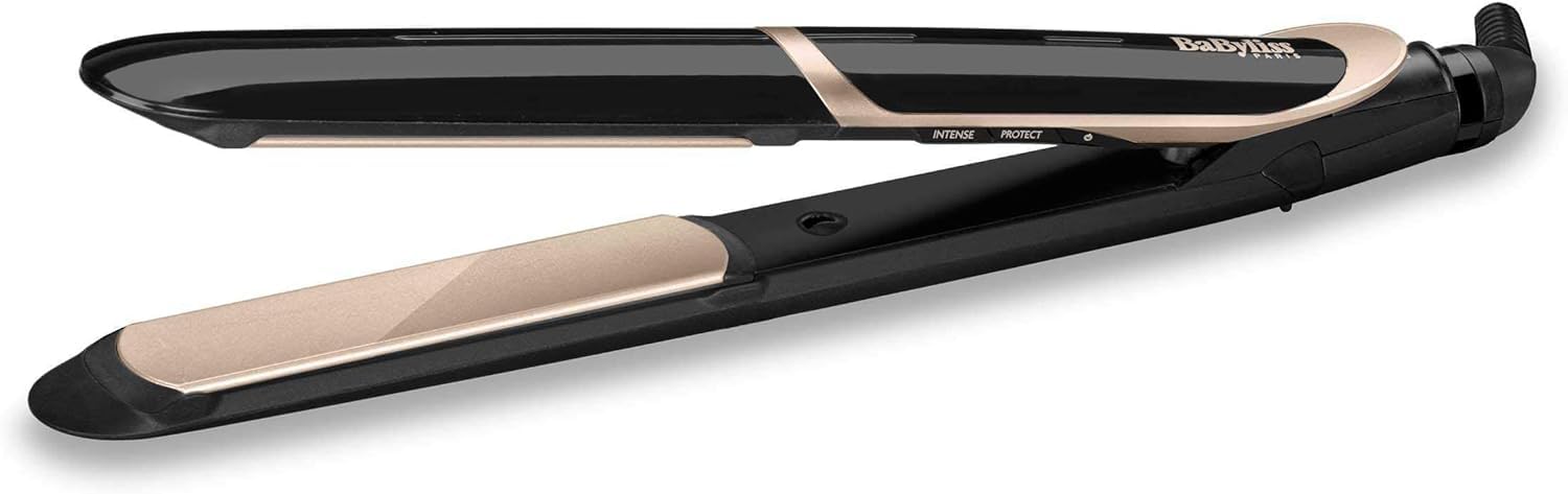 BaByliss Sèche-cheveux Pro Digital 2200 avec Technologie Ionique et Céramique & Lisseur Super Smooth 235 avec Technologie Titanium-Céramique et Ionique avec mode protection de chaleur ST393E