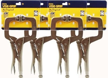 IRWIN Vise-Grip 11SP(20) 11-Inch Locking Clamp with Swivel Pads (4 Pack) by Irwin Tools