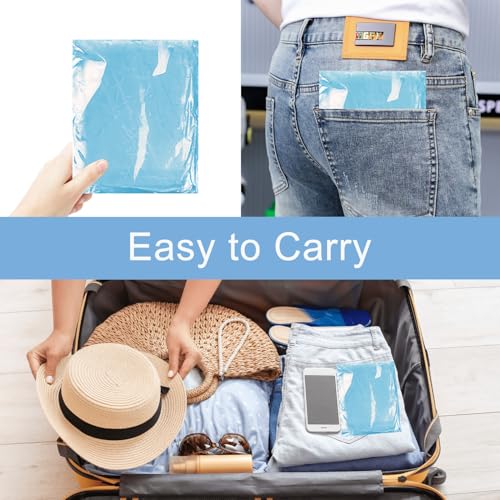 Regenponchos mit Kapuze, Regenponchos für Transparent blau, Wiederverwendbare Regenmäntel, Für Festivals, Konzert, Wandern, Damen, Herren Einheitsgröße, Blau