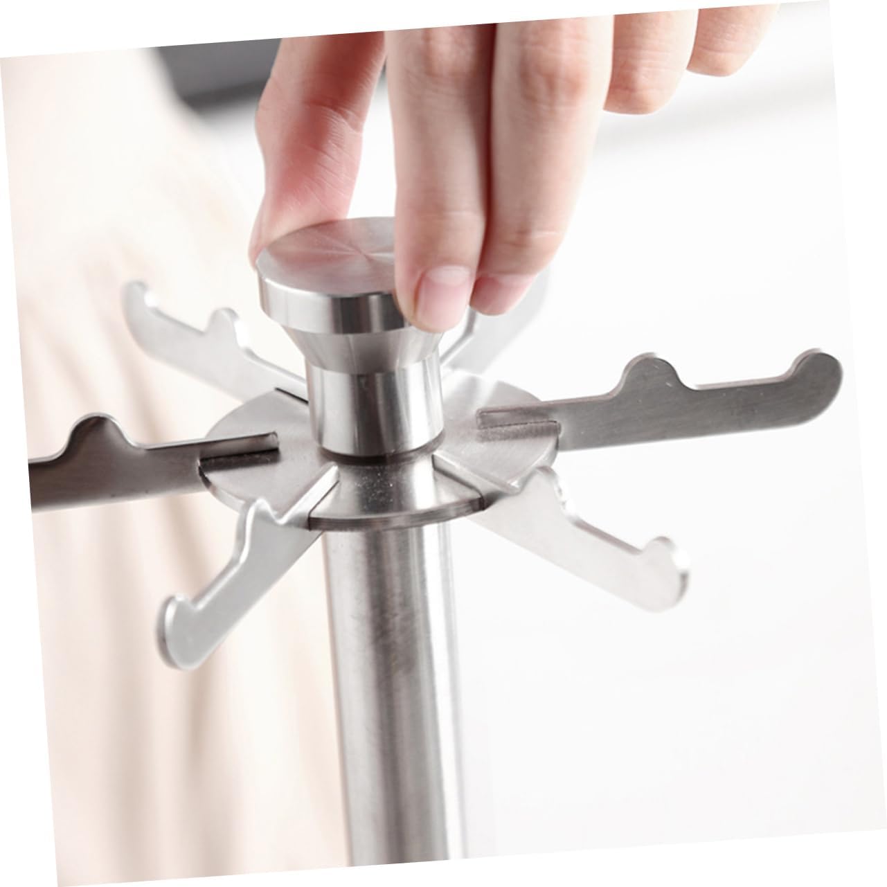 Mobestech 1Pc Utensil Organizer Rack with Hooks Kitchen Storage for Cooking Tools Keeps Your Kitchen Tidy and Organized Design for Everyday Use