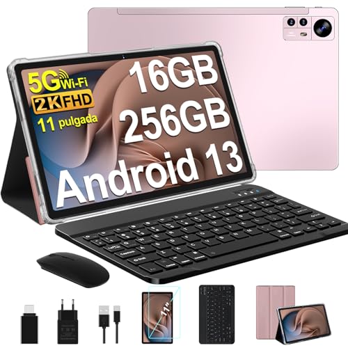 AOCWEI Tablet 11 Pulgadas 2K Android 13 16GB RAM+256GB ROM (TF 512GB)|8600 mAh|5MP+13MP+2MP| 2000 *...