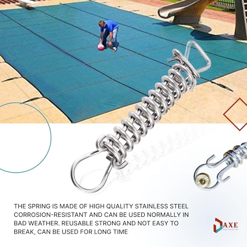 Resorte para cubierta de piscina de acero inoxidable con vinilo protector miniatura 3