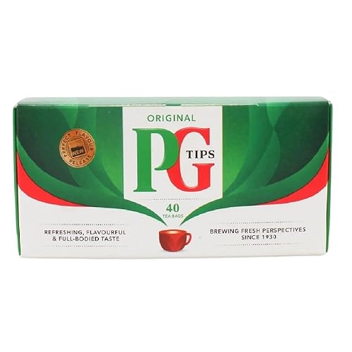 PG Tips Té negro bolsas de té pirámide 40 unidades paquete de 2