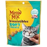 Meow Mix Irresistibles Soft Cat Treats with Real Salmon, 3 oz
