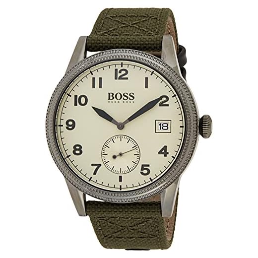 BOSS Reloj Analógico para Hombre de Cuarzo con Correa en Tela 1513670