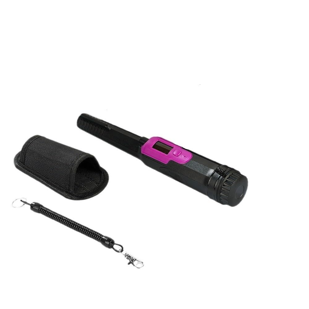 Détecteur de Métaux, Détecteur de métaux for la Chasse au trésor en Plein air, Petit détecteur Portable(Purple)