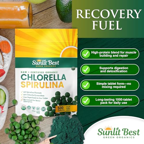 Sunlit Best Green Organics Spirulina And Chlorella Supplement