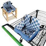 JoSeat Shopping Cart Seat Cover for Baby - Blue Checkered