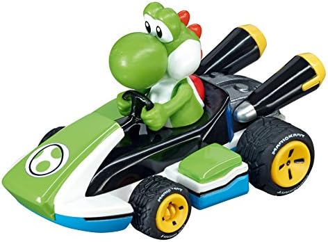 Carrera 64034 Mario Kart - Yoshi 1:43 Scale Analog Slot car Vehicle for GO!!! Electric and Battery Slot car Racing Track Sets